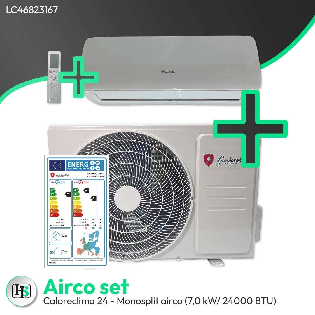 Lamborghini Caloreclima Lamborghini Caloreclima 24 - Monosplit Klimaanlage Wandgerät (7,0 kW / 24000 BTU)