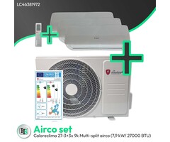 Lamborghini Caloreclima Lamborghini Caloreclima 27-3 + 3x 9K - Multi-split airco combinatie (7,9 kW / 27000 BTU)