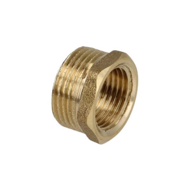 OEG AS724859 - OEG Verloopstuk US/IS 3/4" x 1/2" met 6-kant messing blank
