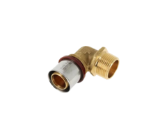 Bonfix BONFIX 2001040 - Perskoppeling haaks 90° - Messing - 32 x 1" G M