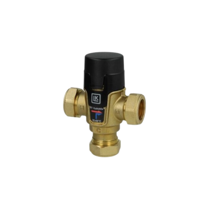 HydroMix - Mengautomaat voor tapwater 15 mm +35 tot +65°C