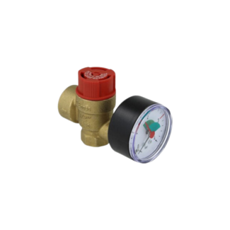 OEG OEG 512240160 - Overstortventiel 1/2" 2,5 bar met manometer