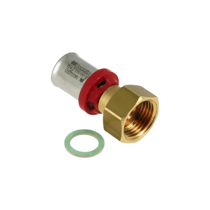 Bonfix BONFIX 2002005 - Pressfitting gerade - Messing - 16 x 1/2'' G F