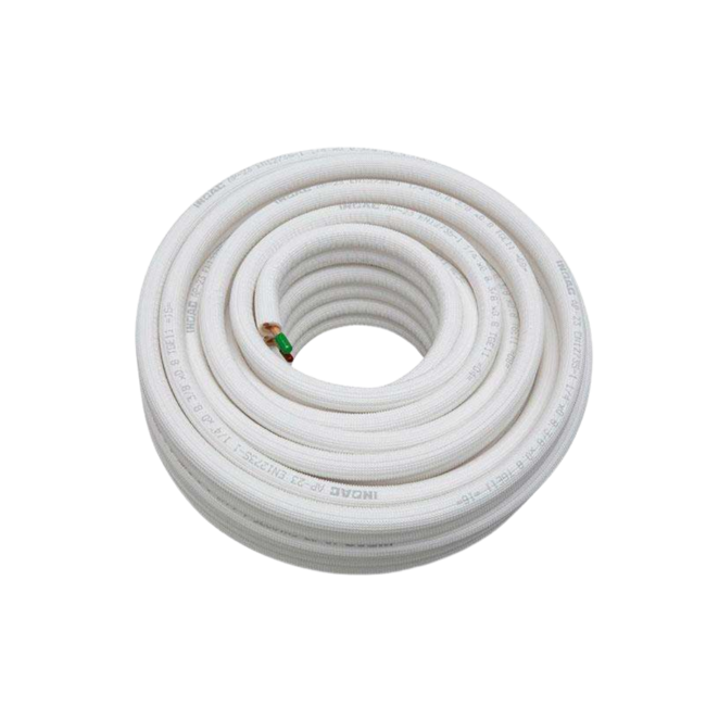 Inoac CIN-2213-000 - Geisoleerde koperleiding 1/4"+1/2" - 30mtr/rol