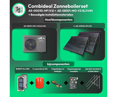 HeWa Solutions Combideal ZB48293731 - Complete zonneboilerset 300L 1x 30HP + ALPS EXCLUSIVE AE-08301-MO-V2