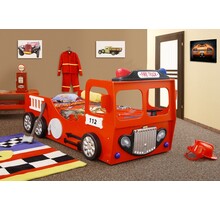 Autobed brandweer kinderbed jongensbed