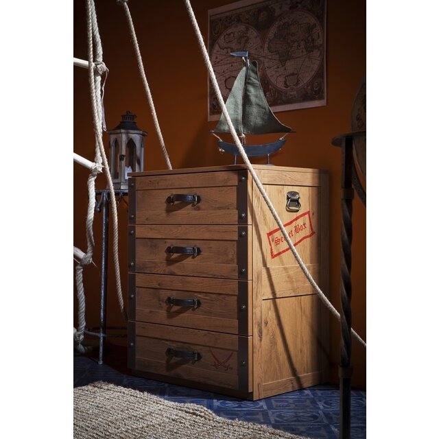 Cilek Black Pirate Commode kinderladekast piraten