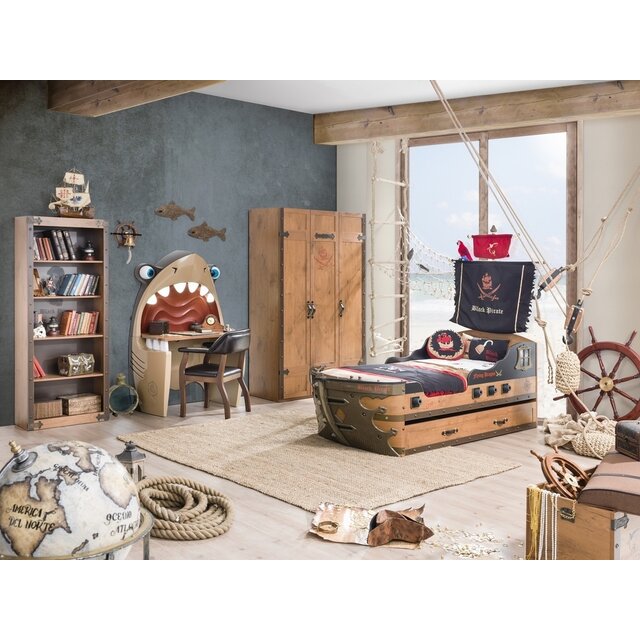 Cilek Black Pirate boekenkast piratenkamer Cilek Black Pirate boekenkast piratenkamer