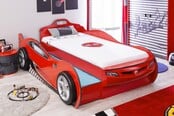 Autobed met logeerbed rood jongens bed Autobed met logeerbed rood jongens bed