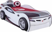 Autobed met logeerbed wit jongens bed Autobed met logeerbed wit jongens bed