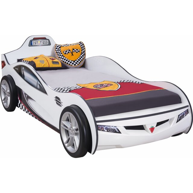 Autobed jongens bed wit kinderkamer Autobed jongens bed wit kinderkamer