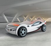 Autobed jongens bed wit kinderkamer Autobed jongens bed wit kinderkamer