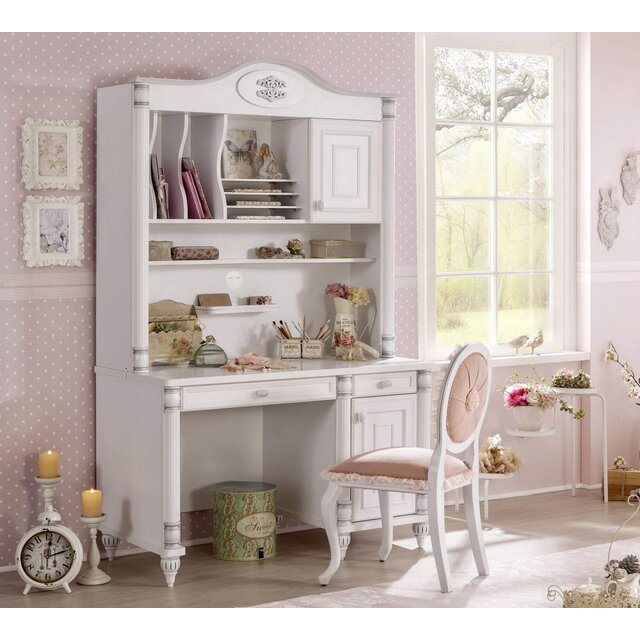 Romantic kinderbureau meisjes kamer compleet