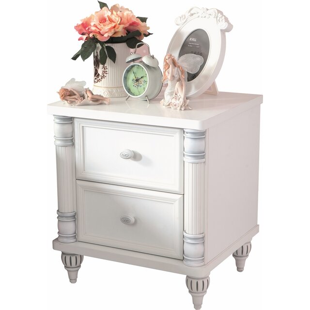 Romantic kindernachtkastje meisjes kamer