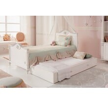 Romantic twijfelaar meisjes bed 200 x 120 cm