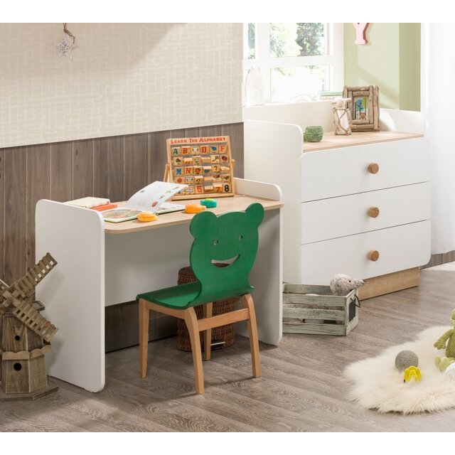 Jamie babykamer commode met bureau