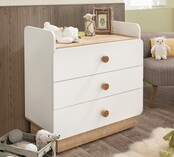 Jamie babykamer commode met bureau