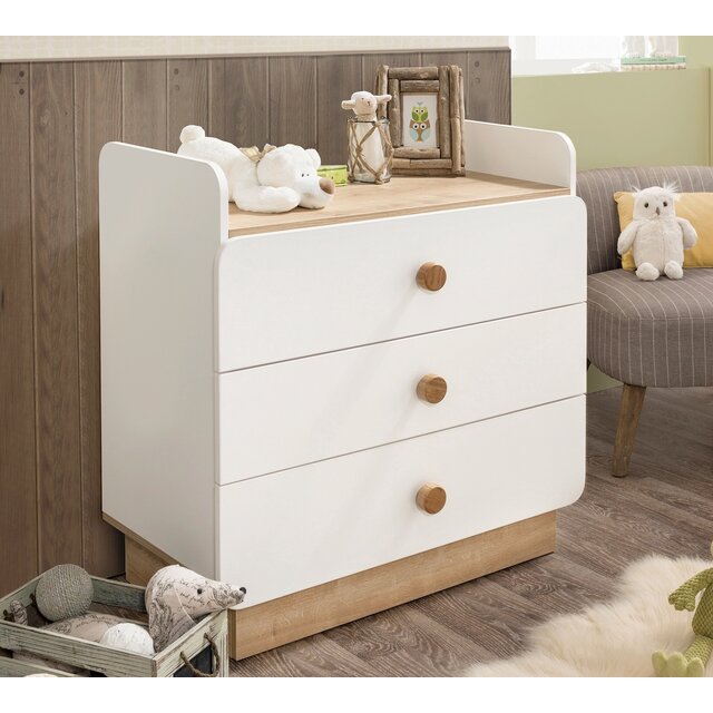Jamie babykamer commode met bureau