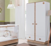 Jamie baby kledingkast 2 deurs Jamie baby kledingkast 2 deurs