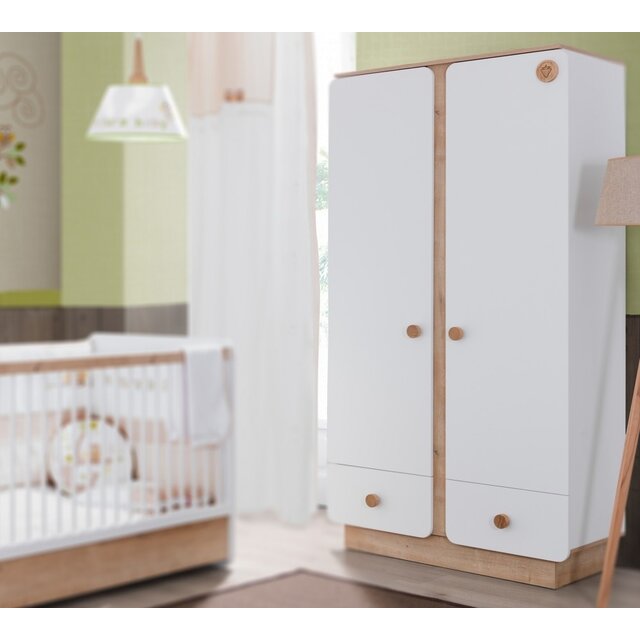 Jamie baby kledingkast 2 deurs Jamie baby kledingkast 2 deurs