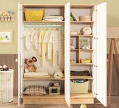 Jamie baby kledingkast 3 deurs Jamie baby kledingkast 3 deurs
