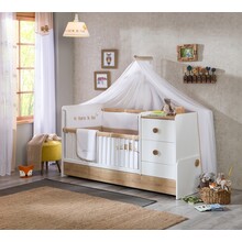 Jamie ledikant meegroeibed babykamer