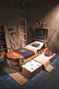 Black Pirate piratenkamer bedlade voor schipbed 90 x 180 cm Black Pirate piratenkamer bedlade voor schipbed 90 x 180 cm