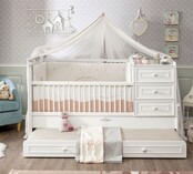 Romantic babybed ledikant meegroeibed | 4 in 1 Romantic babybed ledikant meegroeibed | 4 in 1