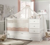 Romantic babybed ledikant meegroeibed | 4 in 1 Romantic babybed ledikant meegroeibed | 4 in 1