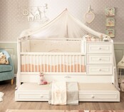 Romantic babybed ledikant meegroeibed | 4 in 1 Romantic babybed ledikant meegroeibed | 4 in 1