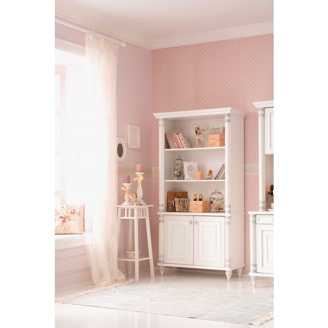 Romantic boekenkast meisjes kamer groot