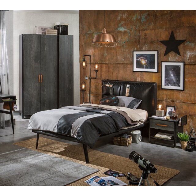 Dark tienerkamer 3 deurs kledingkast jongenskamer Dark tienerkamer 3 deurs kledingkast jongenskamer