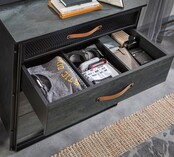 Dark commode kinderladekast industrieel tienerkamer