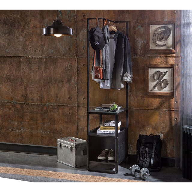 Dark kledingrek jongenskamer tienerkamer