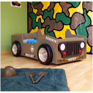 Leger Jeep autobed jongenskamer
