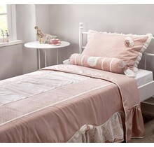 Romantic bedsprei + kussenset (210 x 220 cm)