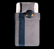 Dark Metal bedsprei + kussenset (235 x 160 cm)