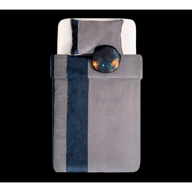 Dark Metal bedsprei + kussenset (235 x 160 cm)