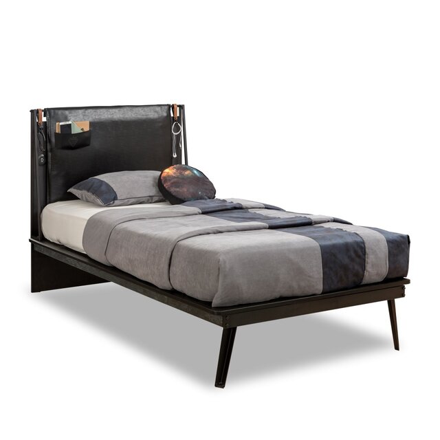 Dark Metal bedsprei + kussenset (235 x 160 cm)