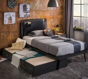Dark Metal bedsprei + kussenset (235 x 160 cm)