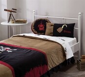 Black Pirate bedsprei + kussenset (210 x 160 cm)