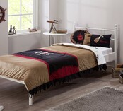 Black Pirate bedsprei + kussenset (210 x 160 cm)