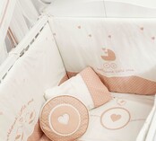 Romantic kussenset ledikant babybed babykamer 130 x 80 cm