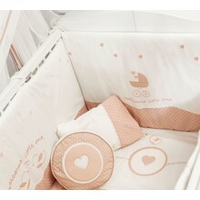 Romantic kussenset ledikant babybed babykamer 130 x 80 cm
