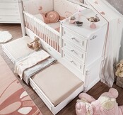Romantic kussenset ledikant babybed babykamer 130 x 80 cm