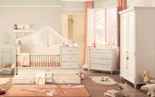 Romantic kussenset ledikant babybed babykamer 130 x 80 cm