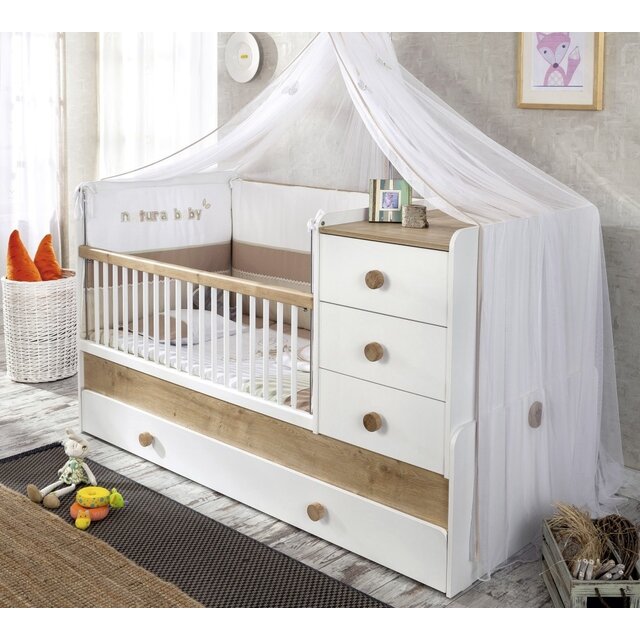 Jamie babykamer babybed ledikant meegroeibed | 4 in 1
