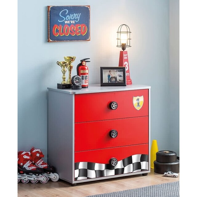 Race Cup commode kinderladekast auto Race Cup commode kinderladekast auto