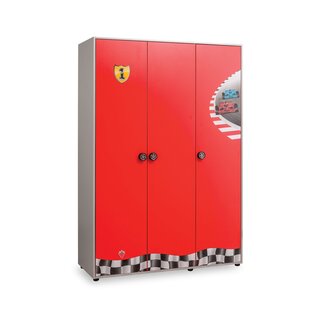Race Cup 3 deurs kledingkast auto