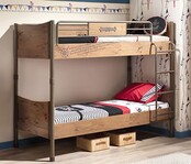 Black Pirate hoogslaper stapelbed piratenkamer 200 x 90 cm